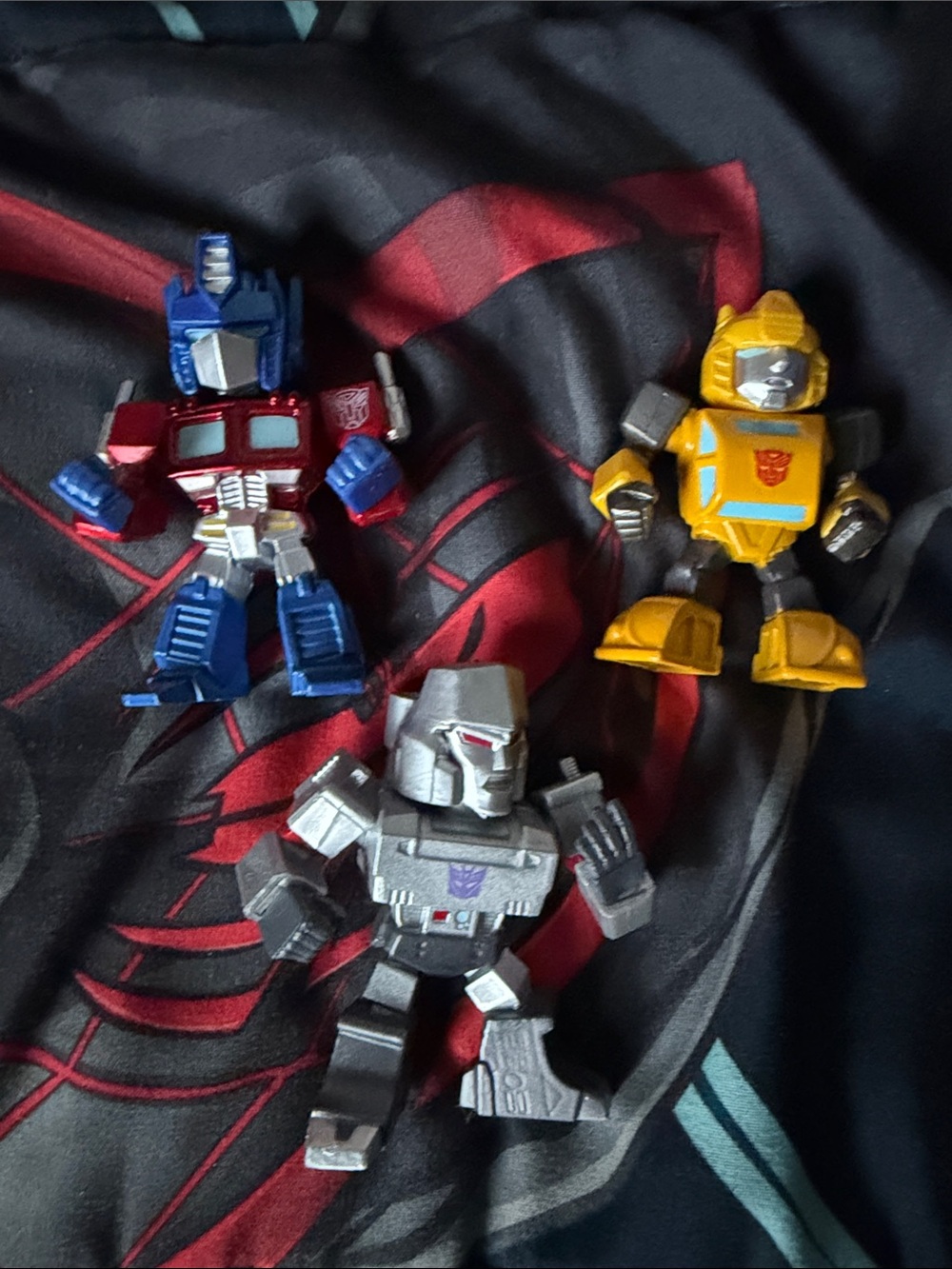 Transforming Robot Figure Toy Set - Blue, Yellow, Silver
